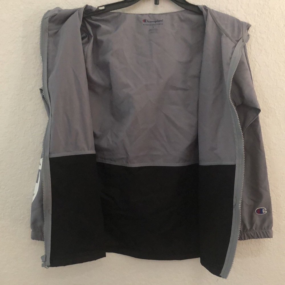Champion Big Boys Colorblock Logo Windbreaker Jacket - Picture 6 of 10